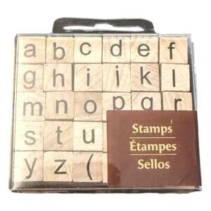 Recollections Mini Alphabet 30 Piece Rubber Stamp Set